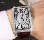 Diamond Franck Muller Replica watch Arabic Markers Rectangle Case